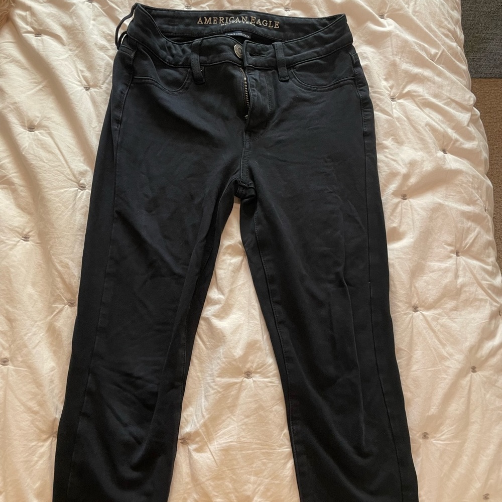 AE black Jeggings Super Stretch X US size 0 Short- petite friendly